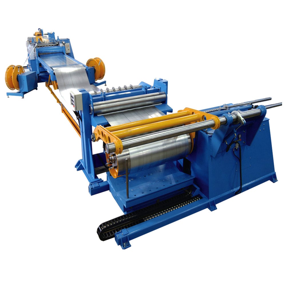 Steel coil slitting and cutting machine
