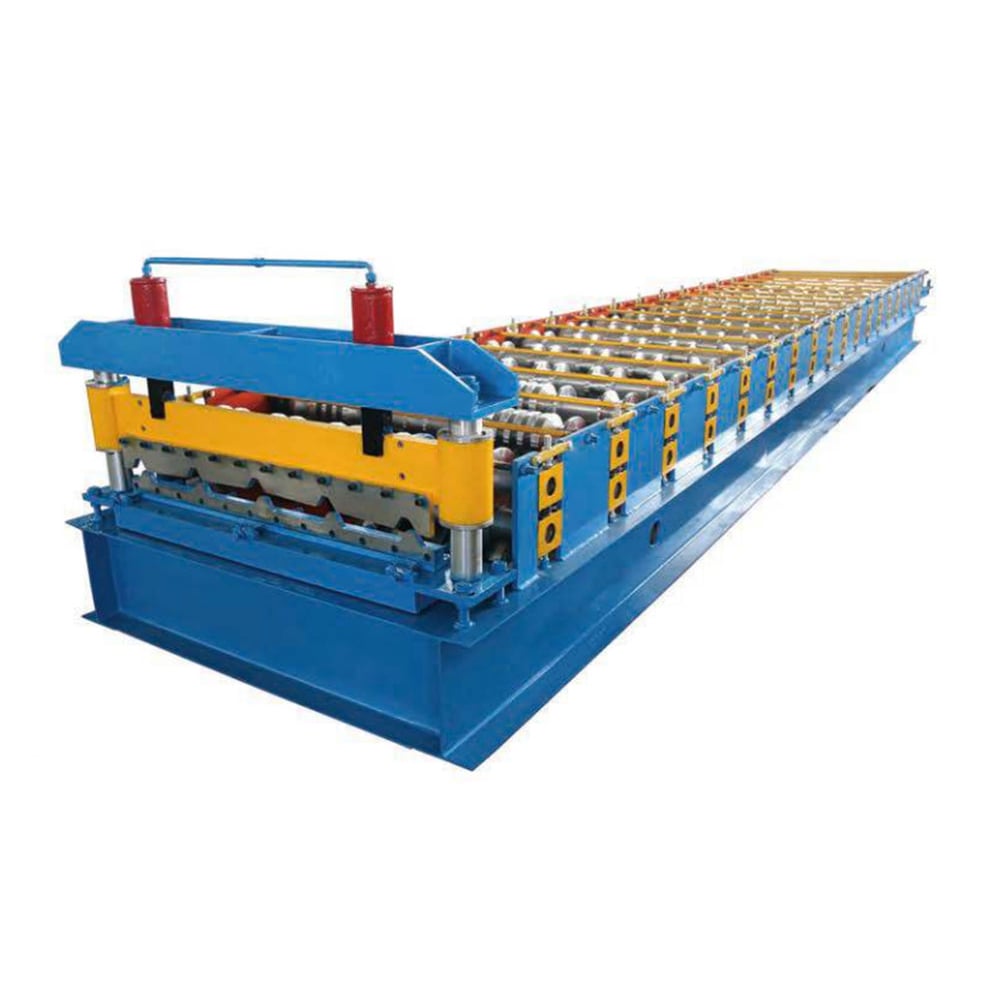 Metal sheet roof roll forming machine