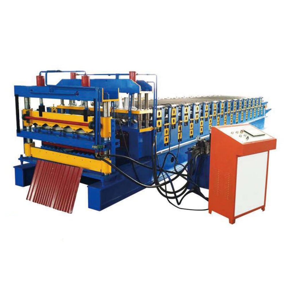 Double layer downspout roll forming line