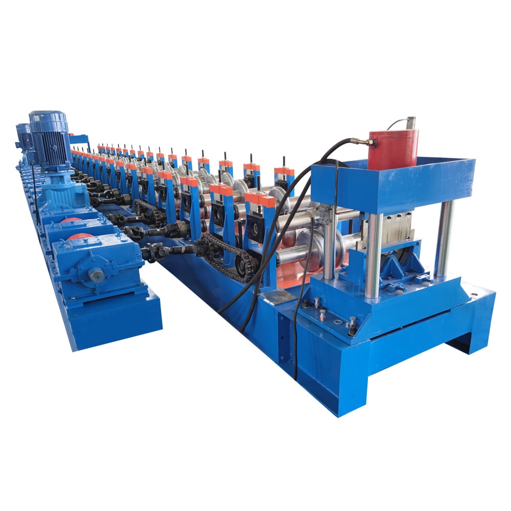 High-Capacity road guardrail production line