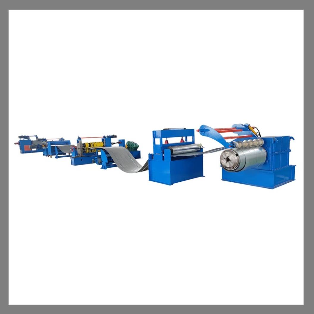 Straight edge steel coil cutting and slitting line