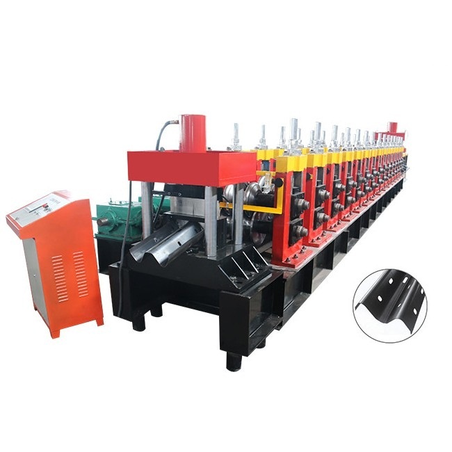 Customizable guardrail roll forming system